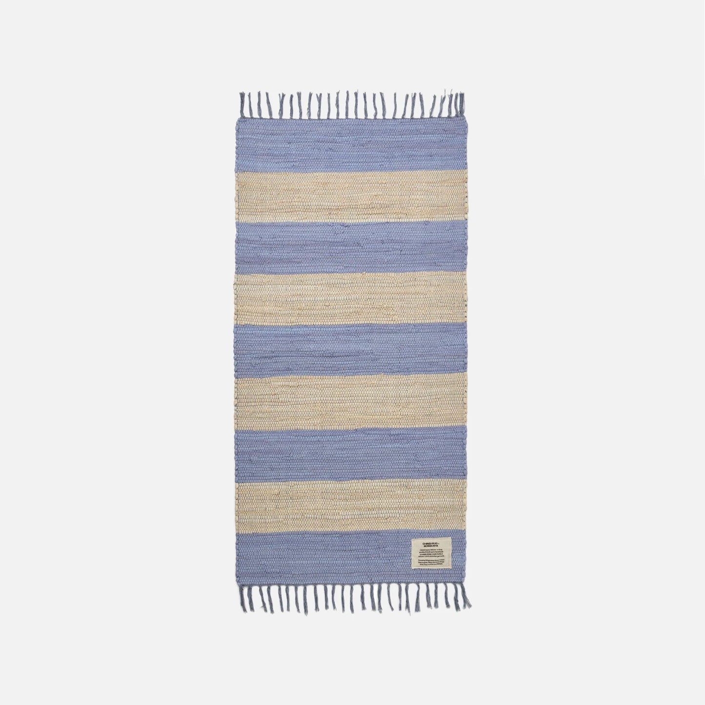 Chindi Rug fra Bongusta - Creme/Baby Lavender - 60x120cm