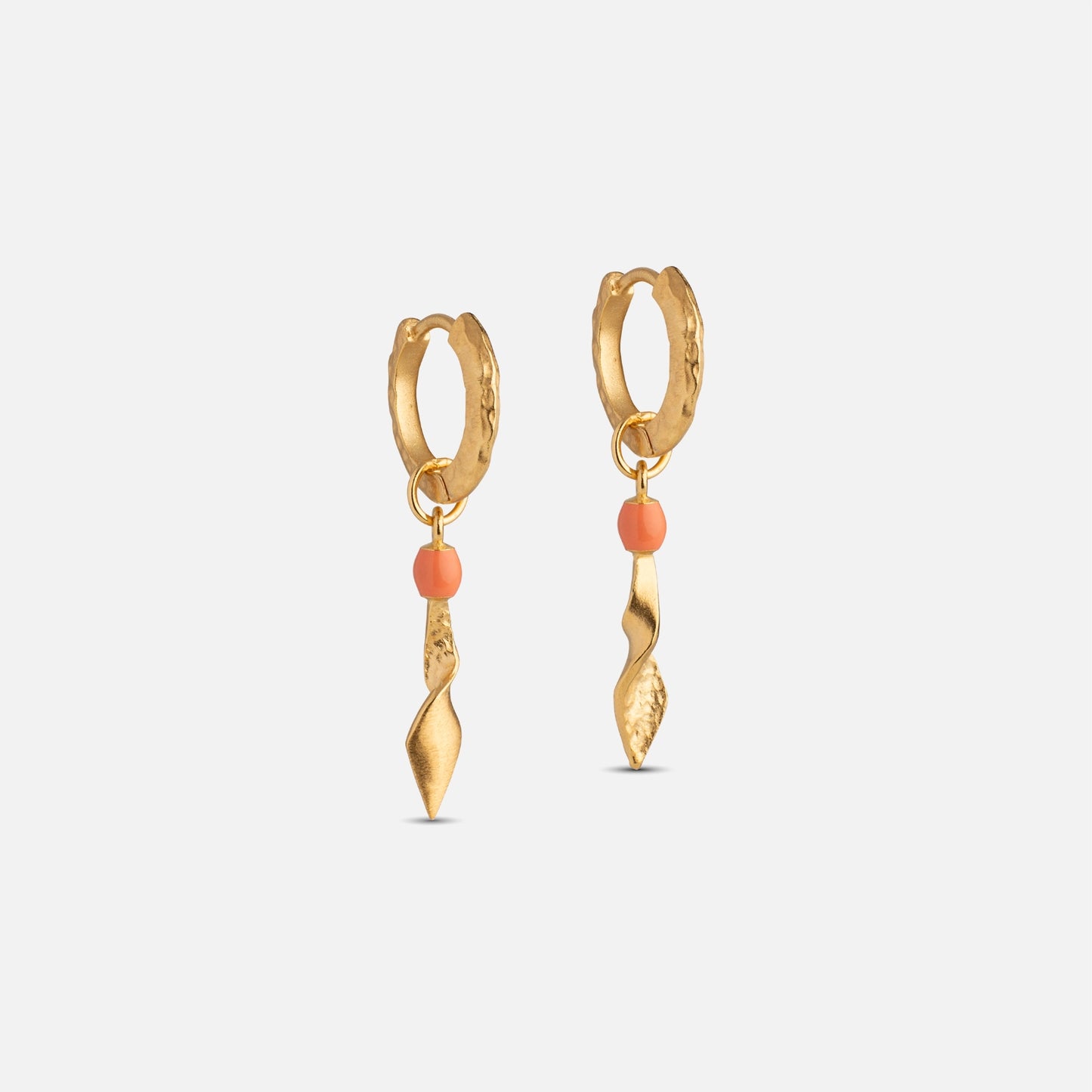 Moa Hoops fra Enamel - Light Coral