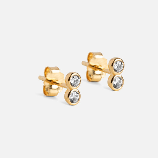 Twin CZ Studs fra Enamel Copenhagen