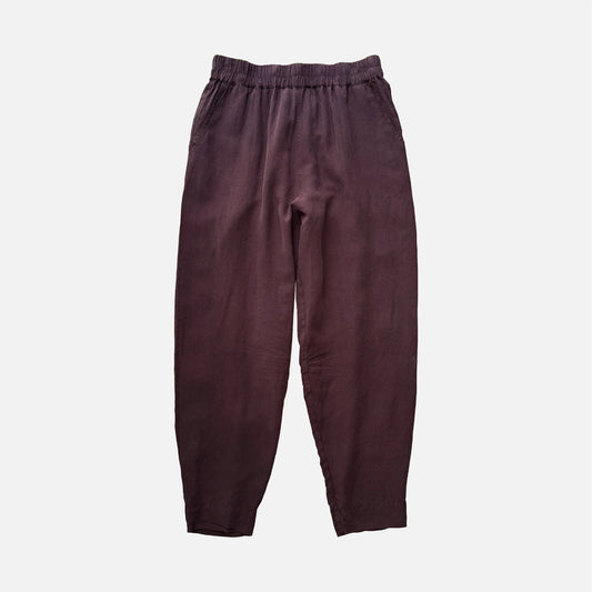 Laura Pants fra Muse Wear - Fine Linen Mix - Plum