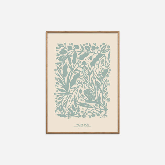 Soft Green Garden Plakat - Vicki Zoé - Poster & Frame