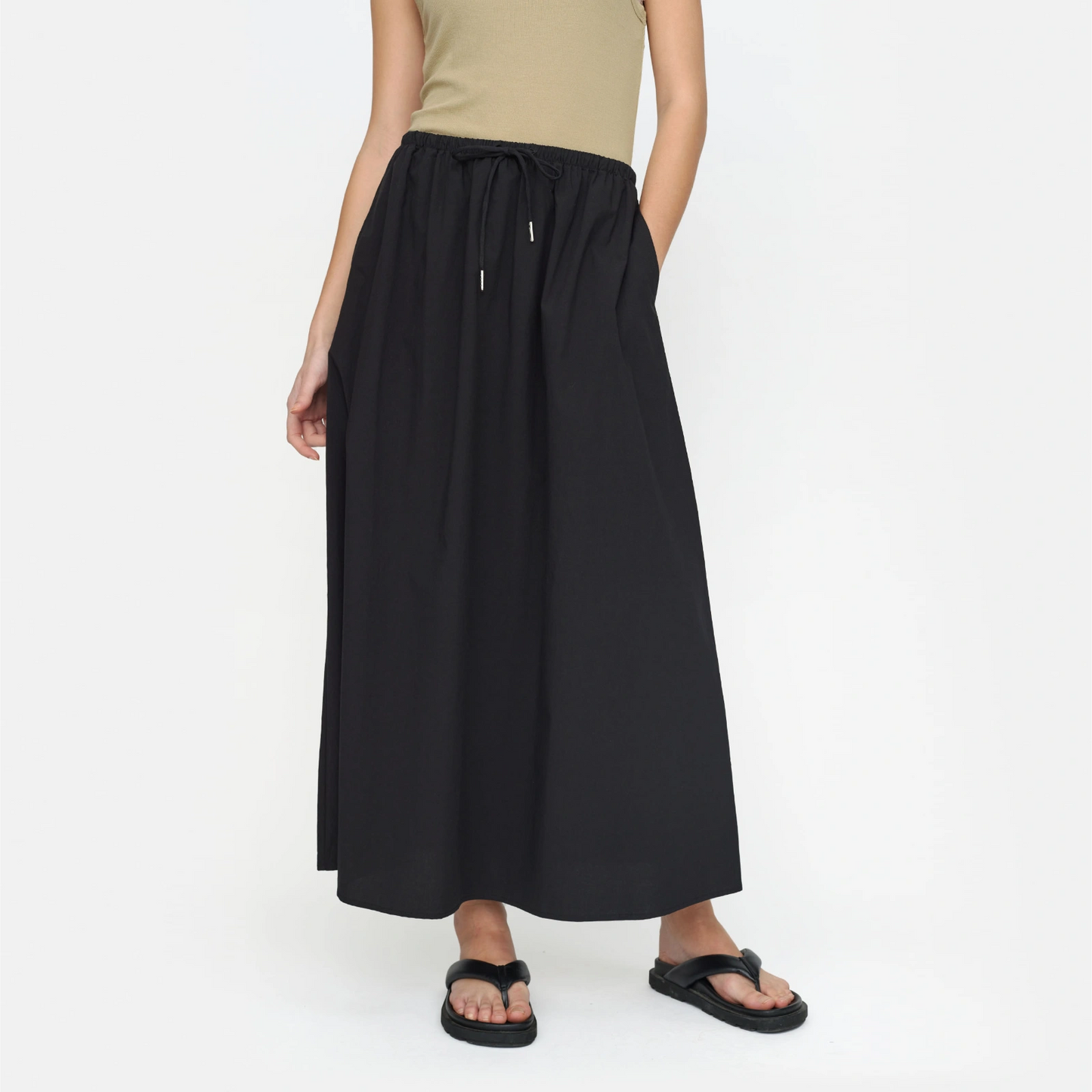 SRAlana Midi Skirt fra Soft Rebels - Black - Model