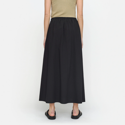 SRAlana Midi Skirt fra Soft Rebels - Black - Model ryg