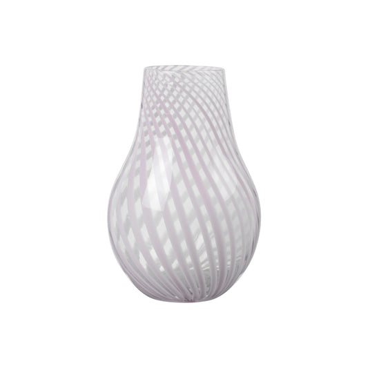 Ada Crossstripe vase fra Broste Copenhagen i Lavender Grey, 335 kr.